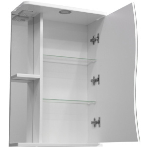 Зеркало-шкаф Stella Polar Волна Верея R 50 с подсветкой