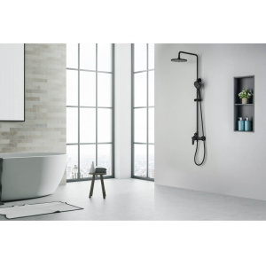 Душевая стойка Aquatek Бетта AQ2160MB черный