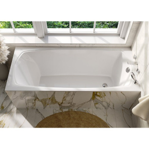 Ванна из искусственного камня Marmo Bagno Элза 180x75 см, с ножками