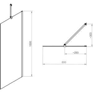 Купить Шторка на ванну RGW Screens SC-150B 800x1500, профиль черный, стекло прозрачное 6 мм в Москве с доставкой Шторка на ванну RGW Screens SC-150B 800x1500, профиль черный, стекло прозрачное 6 мм