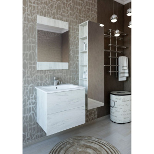 Зеркало Sanflor Чикаго 60, дуб крафт белый