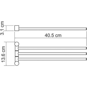 Полотенцедержатель Wasserkraft K-1033