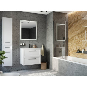 Тумба с раковиной STWORKI Эстерсунд 75, белая матовая