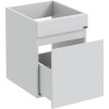 Тумба с раковиной СанТа Марс 38, L 1 ящик, подвесная, для стиральной машины