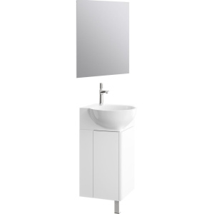 Мебель для ванной Aqwella Porto 45 угловая, белая, фурнитура белая