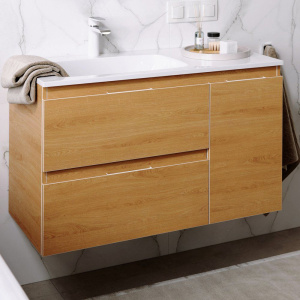 Мебель для ванной Aqwella 5 stars Accent 90 L, дуб золотой