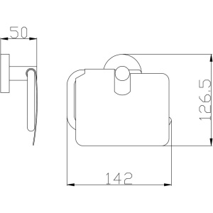 Держатель туалетной бумаги Rav Slezak Colorado COA0400 хром