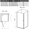 Душевая дверь для уголка Ravak Chrome CRV1-100 1QVA0C01Z1