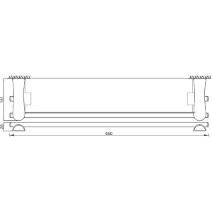 Купить Полка Rush Luson LU16611 с бортиком в Москве с доставкой Полка Rush Luson LU16611 с бортиком