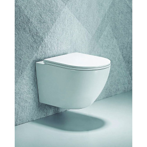 Купить Унитаз подвесной STWORKI Скаген SK-09up безободковый, с микролифтом в Москве с доставкой Унитаз подвесной STWORKI Скаген SK-09up безободковый, с микролифтом