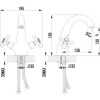 Смеситель для раковины Lemark Vintage LM2806B