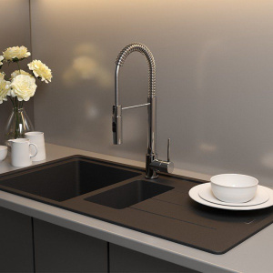 Смеситель для кухни Paini Cox 78CR557PEKM с гибким изливом