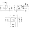 Унитаз подвесной Duravit Happy D.2 белый аlpin
