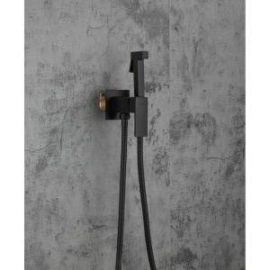 Гигиенический душ Frap F7506-6 со смесителем, С ВНУТРЕННЕЙ ЧАСТЬЮ, черный