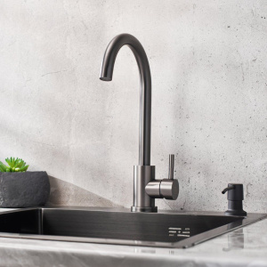 Смеситель для кухни РМС Sus124pvd 017F черный