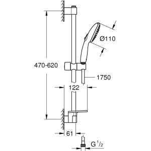 Душевой гарнитур Grohe Tempesta 110 27927003 хром