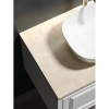 Тумба с раковиной Sancos Very 80 см, bianco, столешница бежевая, раковина CN6009
