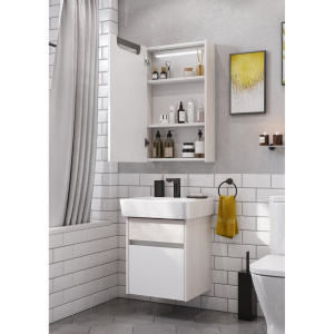 Зеркало-шкаф AQUATON Верди PRO 50 ясень фабрик