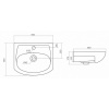 Тумба с раковиной Aquaton Мира 45 1A1044K1MR010 белый глянец