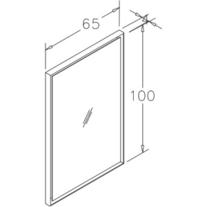 Купить Зеркало STWORKI Олланд 65 с подсветкой в Москве с доставкой Зеркало STWORKI Олланд 65 с подсветкой