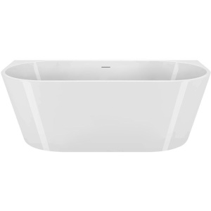 Акриловая ванна BelBagno BB710-1400-750 140x75 см, овальная, со сливом-переливом, с донным клапаном