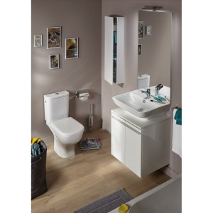 Купить Унитаз-компакт Jacob Delafon Struktura UJAJ102-WTE безободковый с крышкой E70024-WTE в Москве с доставкой Унитаз-компакт Jacob Delafon Struktura UJAJ102-WTE безободковый с крышкой E70024-WTE