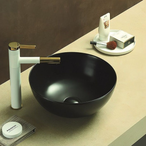 Купить Раковина Art&Max AM-107-MB матовая черная в Москве с доставкой Раковина Art&Max AM-107-MB матовая черная