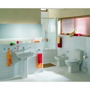 Купить Раковина VitrA Form 300 9602B003 с пьедесталом в Москве с доставкой Раковина VitrA Form 300 9602B003 с пьедесталом