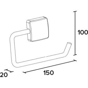 Держатель туалетной бумаги Koin Nice NI101
