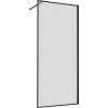 Душевая перегородка Vincea Walk-in HP Art VSW-1HP800FLB 80 см, профиль матовый черный, стекло рифленое