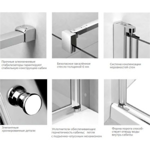 Душевая дверь в нишу Radaway EOS DWB 90 интимато L