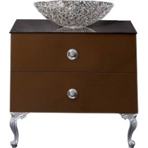Купить Тумба с раковиной Armadi Art NeoArt 80 шоколад с ручками Flora хром, с ножками в Москве с доставкой Тумба с раковиной Armadi Art NeoArt 80 шоколад с ручками Flora хром, с ножками
