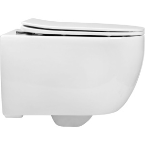 Купить Унитаз подвесной BOND Oval F10-10 безободковый, с микролифтом в Москве с доставкой Унитаз подвесной BOND Oval F10-10 безободковый, с микролифтом