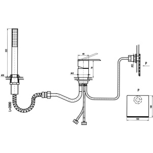Смеситель на борт ванны Rav Slezak Loira LR563.5YZ