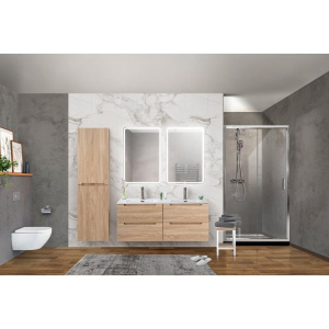 Купить Тумба с раковиной BelBagno Etna 120 rovere bianco в Москве с доставкой Тумба с раковиной BelBagno Etna 120 rovere bianco