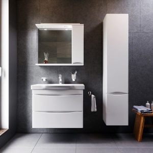 Зеркало AM.PM Like R 80 белый глянец