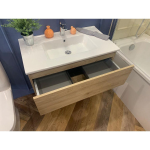 Купить Тумба с раковиной Jacob Delafon Tolbiac 80 дуб давос натуральный в Москве с доставкой Тумба с раковиной Jacob Delafon Tolbiac 80 дуб давос натуральный