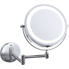 Косметическое зеркало Ridder Mary О3112000 с подсветкой, двухстороннее, телескопическое, поворотное, хром