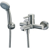 Смеситель для ванны с душем Wasserkraft Wern 4201 матовый хром