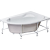 Акриловая ванна Roca Luna R 170x115 см, угловая, с каркасом, со сливом-переливом, асимметричная