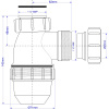 Сифон для раковины McAlpine MRSK2-NW-MINI