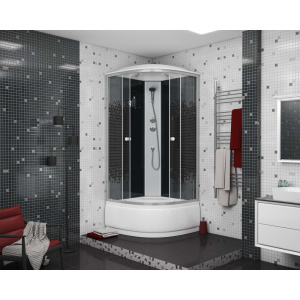 Душевая кабина Niagara Eco NG-7509-14 с высоким поддоном, с сиденьем