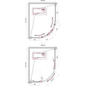 Купить Душевой уголок BelBagno Uno -195 RH 2 120/90 C Cr стекло прозрачное в Москве с доставкой Душевой уголок BelBagno Uno -195 RH 2 120/90 C Cr стекло прозрачное