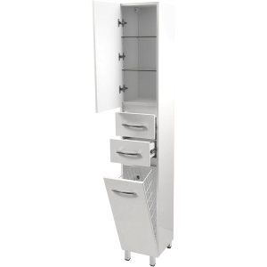 Шкаф-пенал Emmy Рокард 30 L, с бельевой корзиной