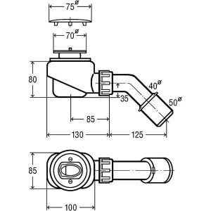 Купить Сифон для поддона Viega Domoplex 364755 в Москве с доставкой Сифон для поддона Viega Domoplex 364755