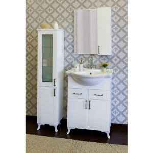 Купить Шкаф-пенал Sanflor Глория L, белый в Москве с доставкой Шкаф-пенал Sanflor Глория L, белый