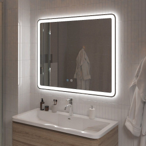 Зеркало BelBagno Marino SPC-MAR-1000-800-LED-TCH-SND с голосовым управлением и подогревом