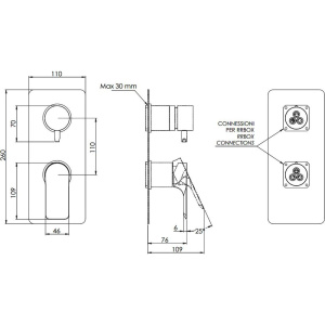 Смеситель для ванны с душем Remer Infinity I92KBDO золотой глянцевый