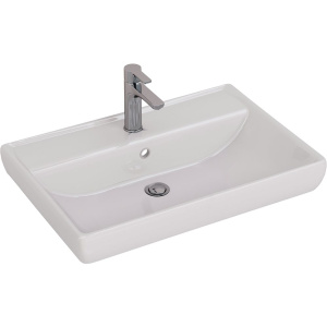 Купить Тумба с раковиной Lemark Buno 70 белая глянцевая, 2 ящика в Москве с доставкой Тумба с раковиной Lemark Buno 70 белая глянцевая, 2 ящика