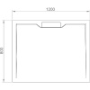 Поддон для душа RGW Stone Tray STE MW 120x80, белый мрамор